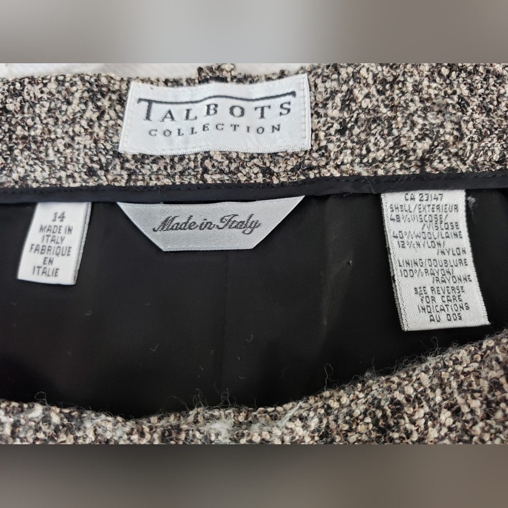 Talbots Collections Soft Viscose Wool Blend Trous… - image 4